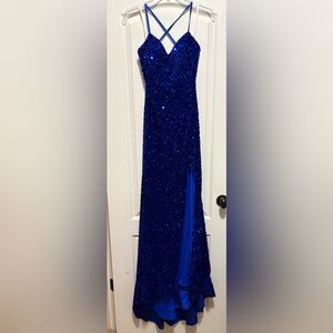 Stunning Blue Sequin Gown